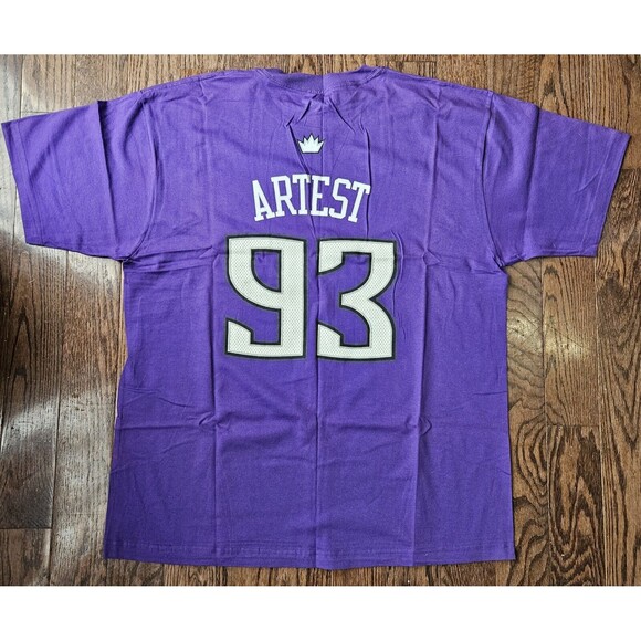 VINTAGE ARTEST SACRAMENTO KINGS NBA BASKETBALL T-SHIRT Size L - Picture 2 of 8